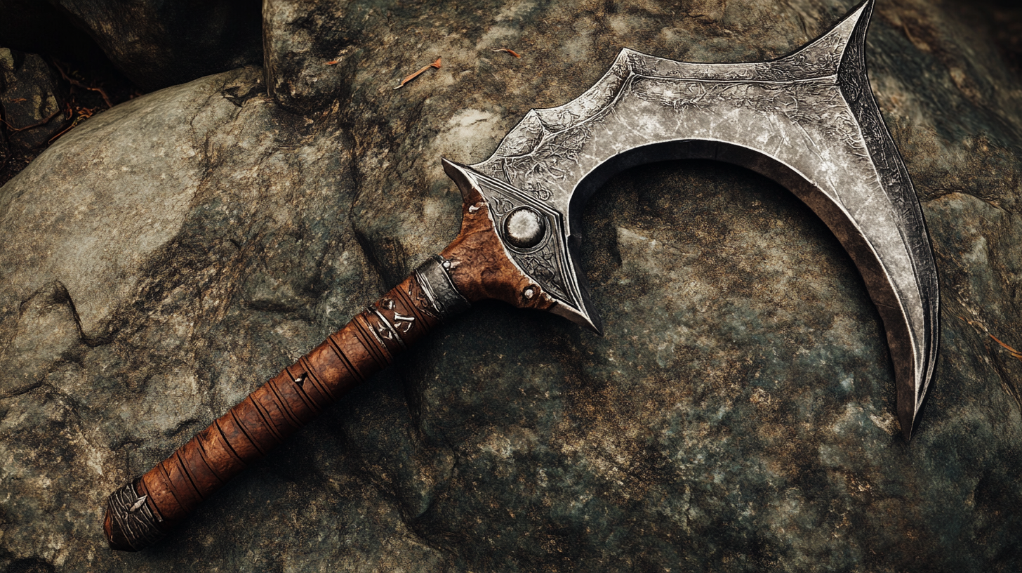 Rare medieval weapon in vivid 4K detail.