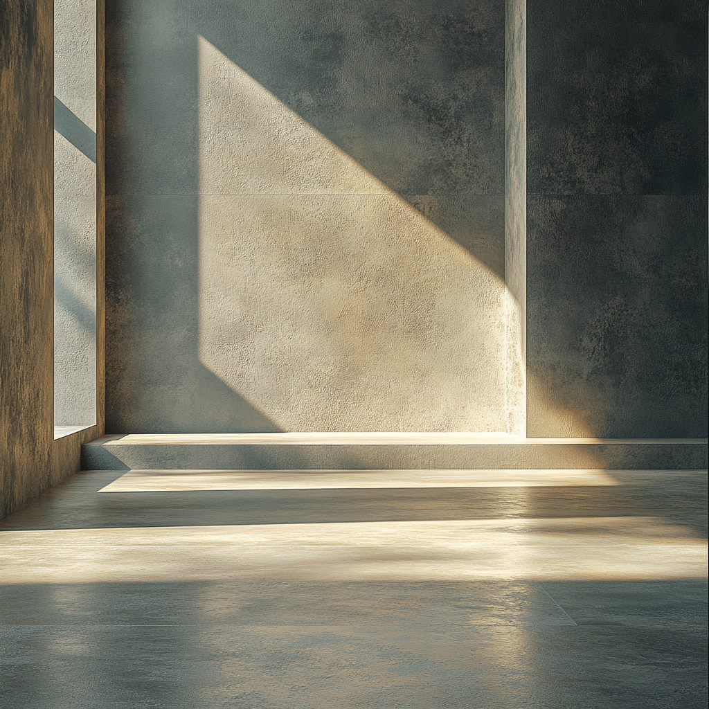 Realistic 1920x1080 Sony A7III Photo: White-Yellow Cement Floor