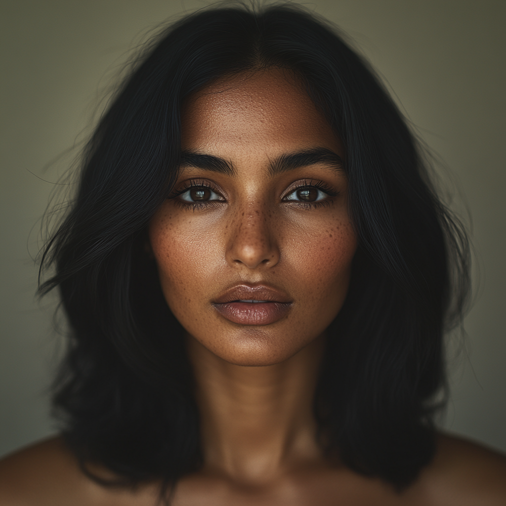 Realistic 28-Year-Old South Asian Woman Portrait Photography