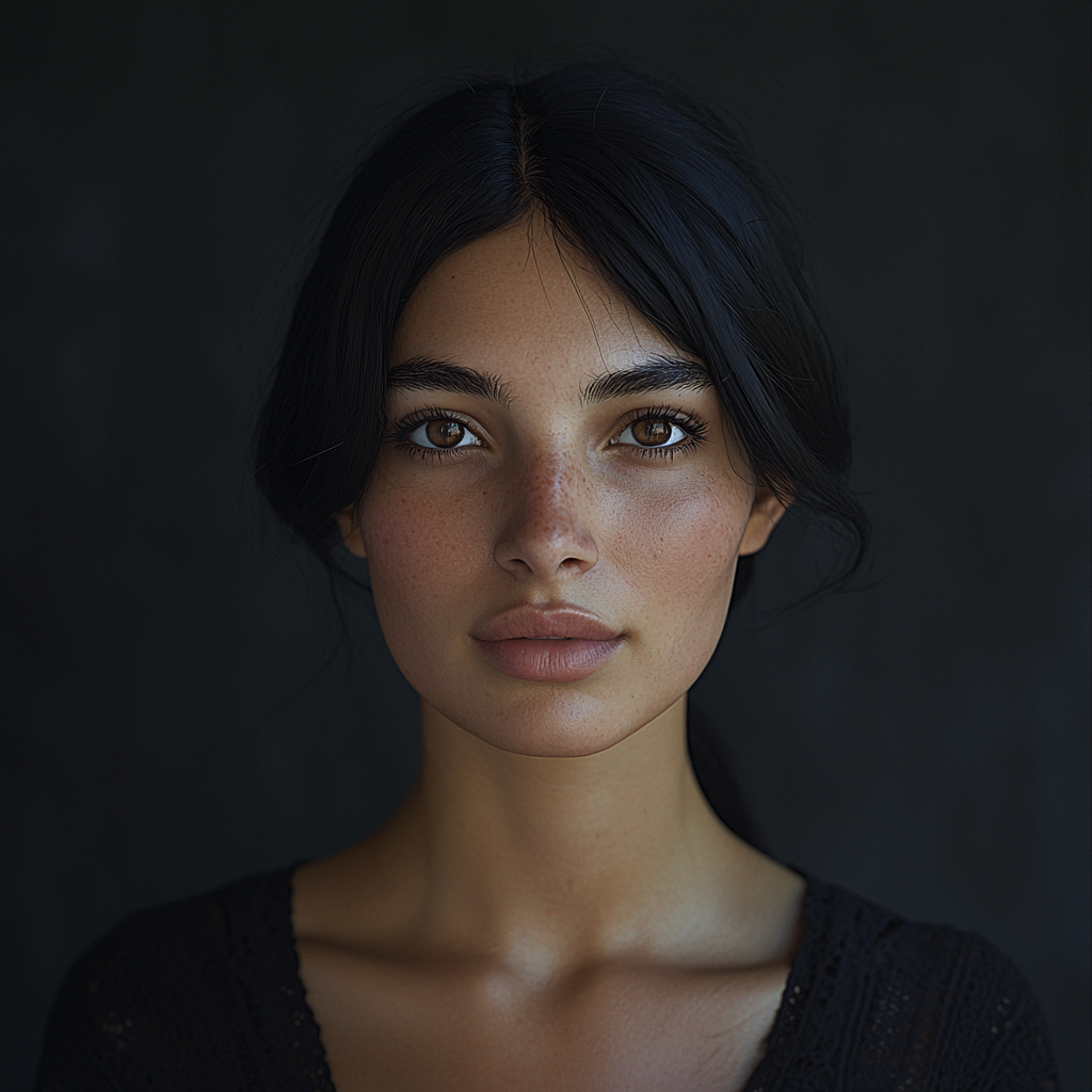 Realistic Middle Eastern Woman Portrait, Fujifilm X-T4