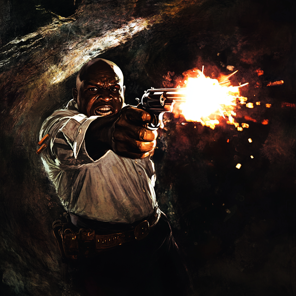 Realistic horror with a middle aged African American sheriff.