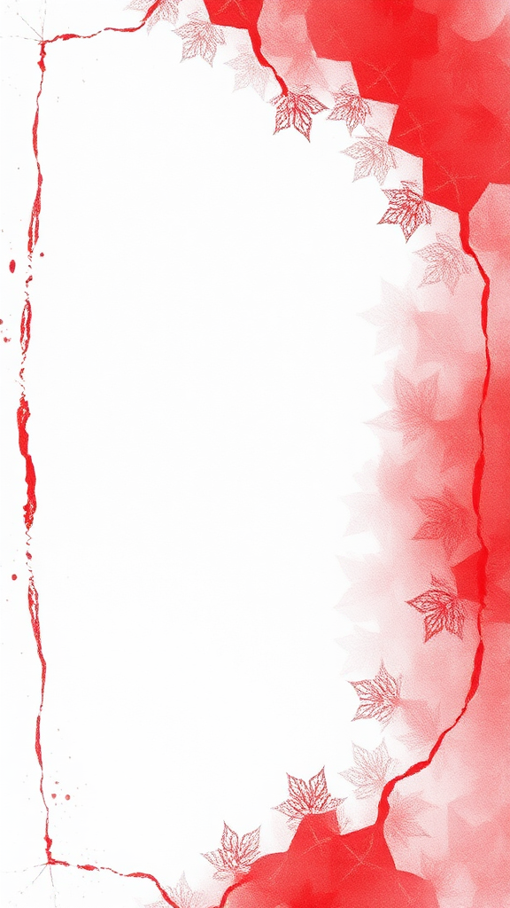 Red Abstract Textured Border - Sample AI Image