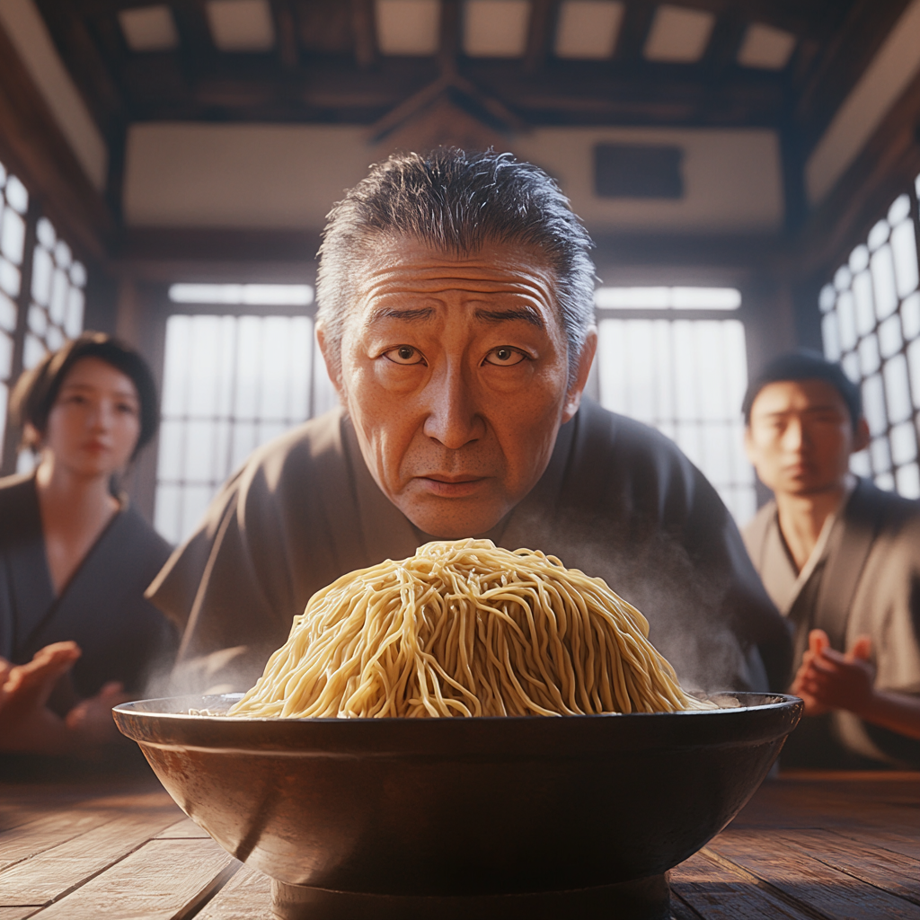 Regretful Apology in Traditional Japanese Noodle Ceremony