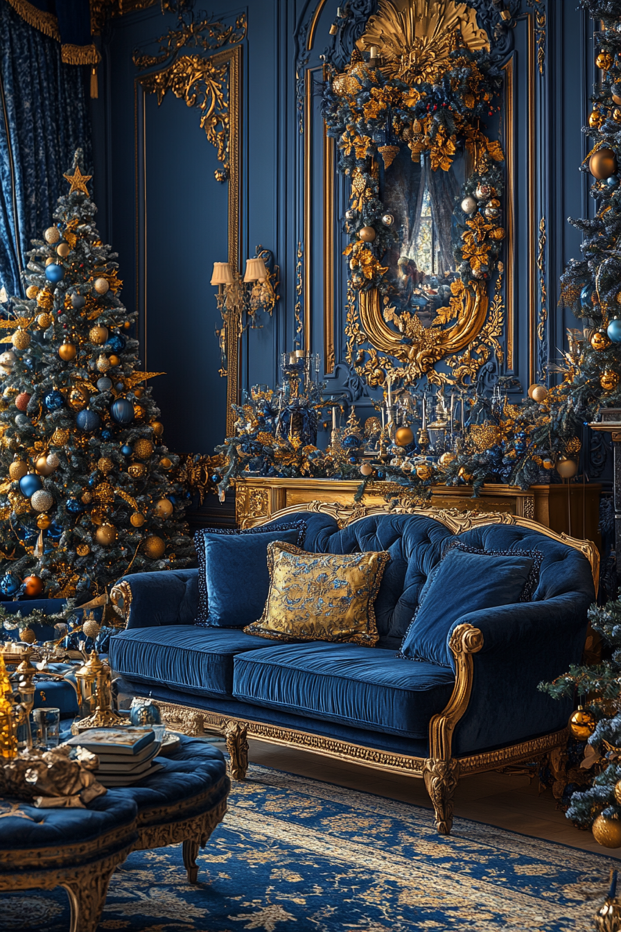 Royal European Christmas Living Room in Grand Palace