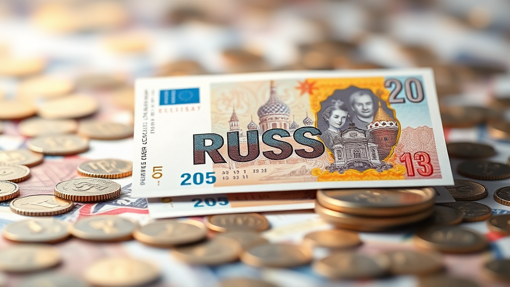 Russian Money Background 3D Render Studio