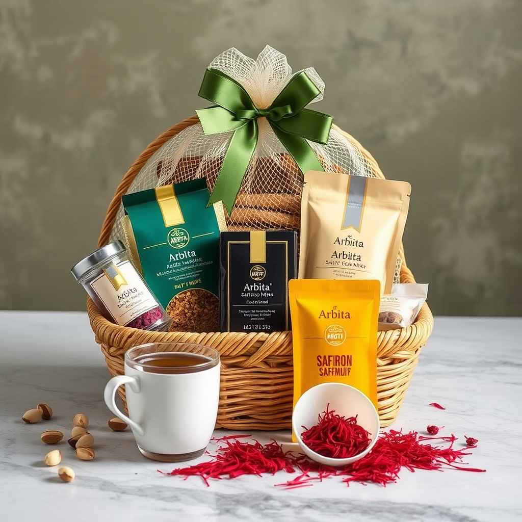 Saffron Lover Basket: A Gift for Senses