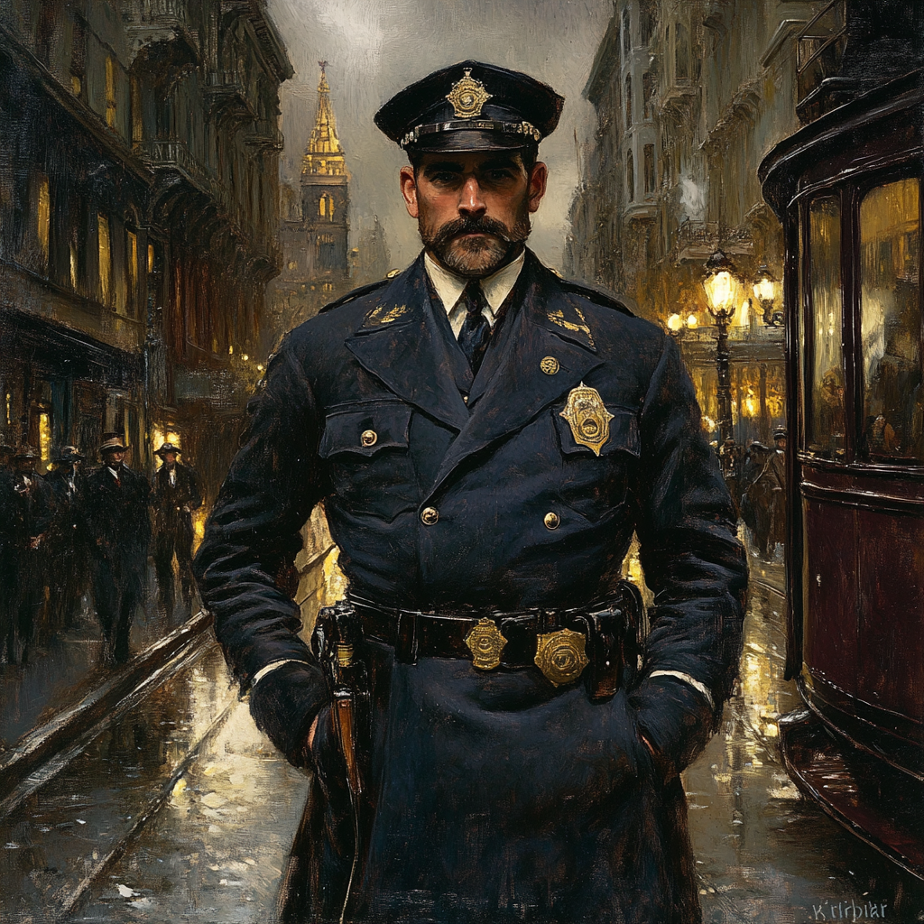 San Francisco Police Officer 1870 Strong Robust