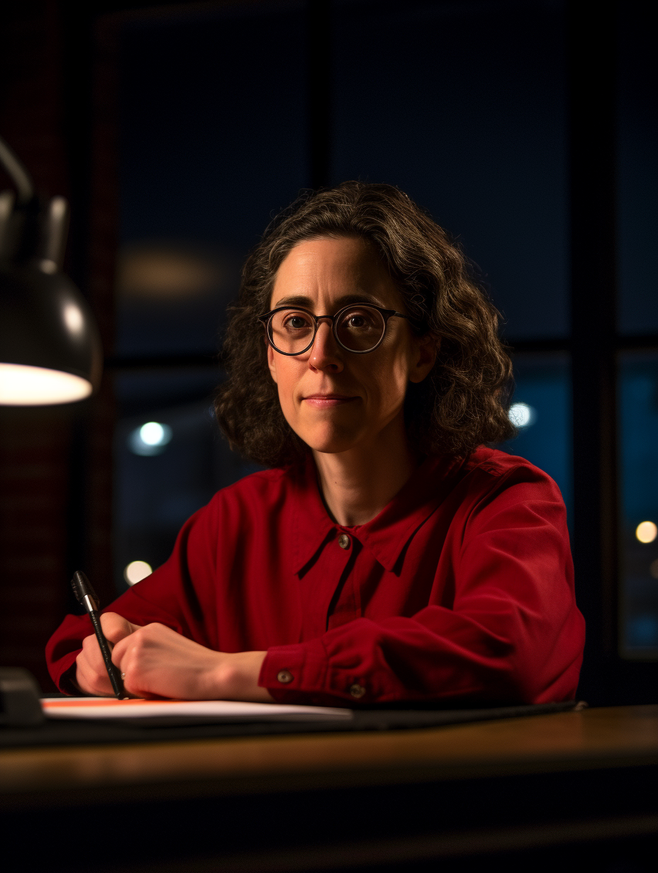 Sarah Koenig records podcast, live on air, notes.