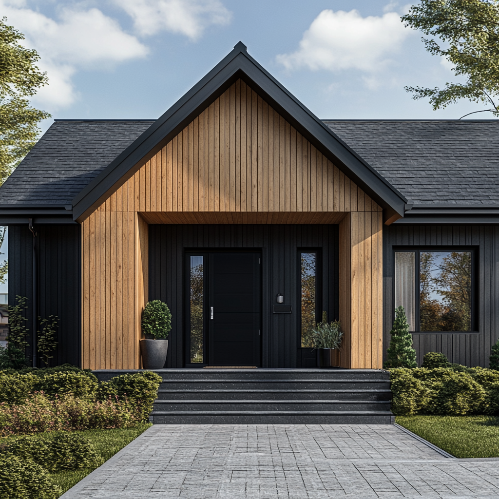 Scandinavian Style Bungalow with Canexel Wood Facade 