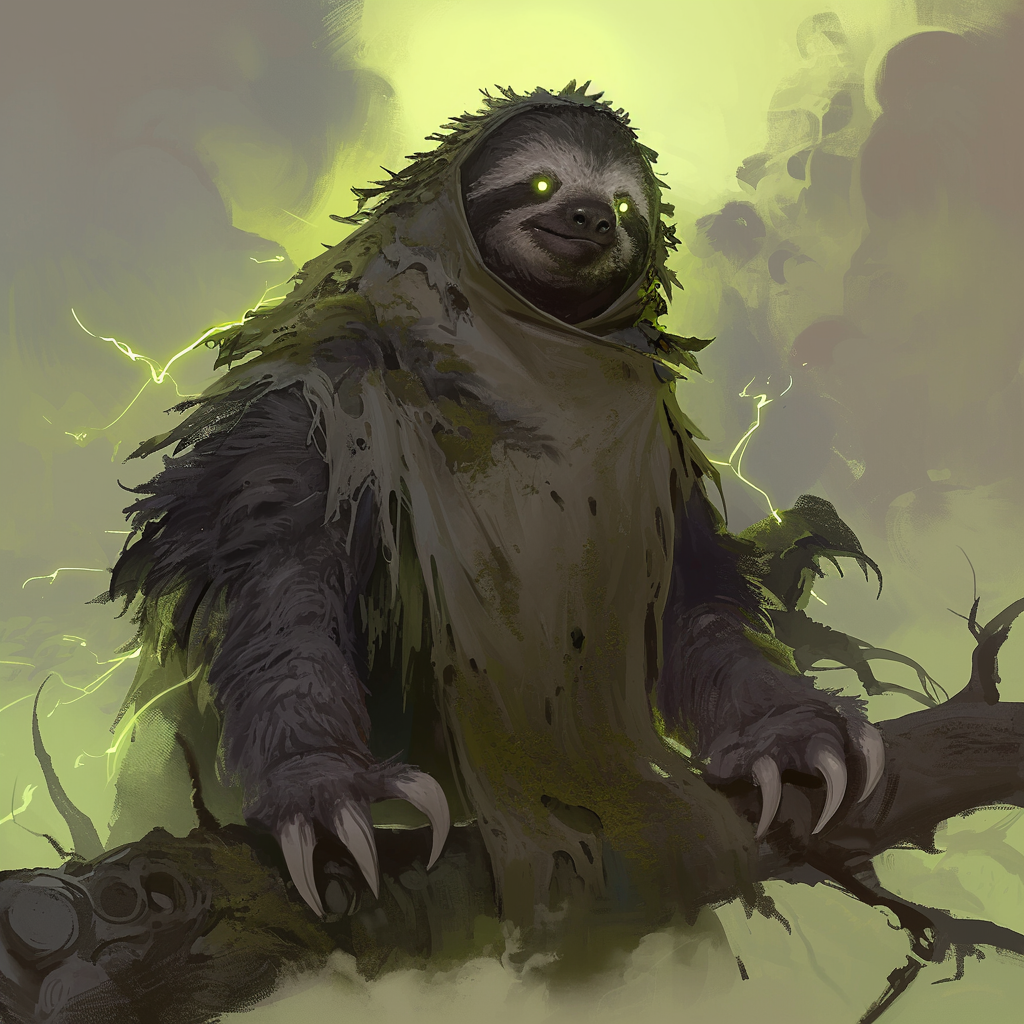 Scary Sloth: Haunting Creature of the Dark Forest