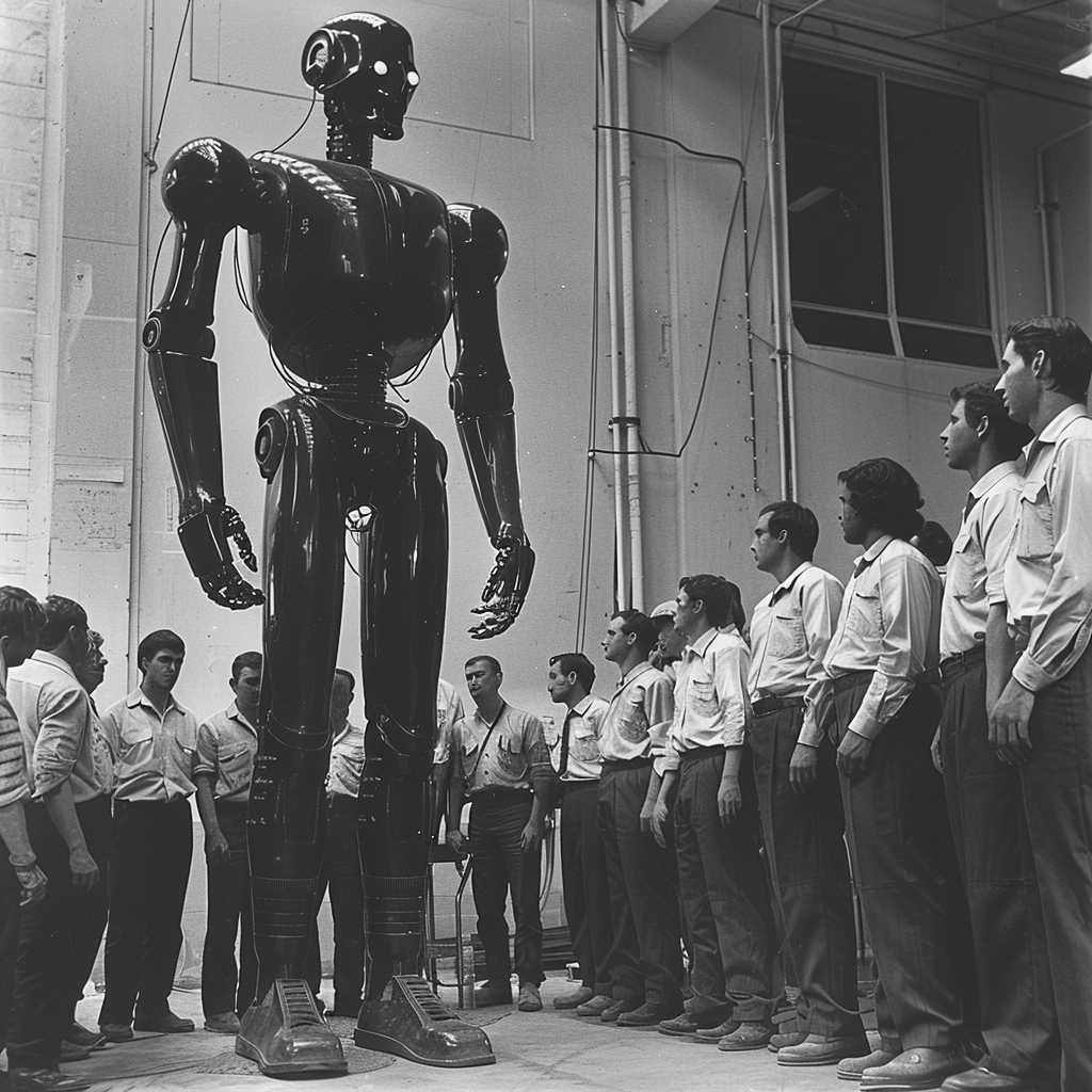 Scientists amazed by first human-like robot in 1943.