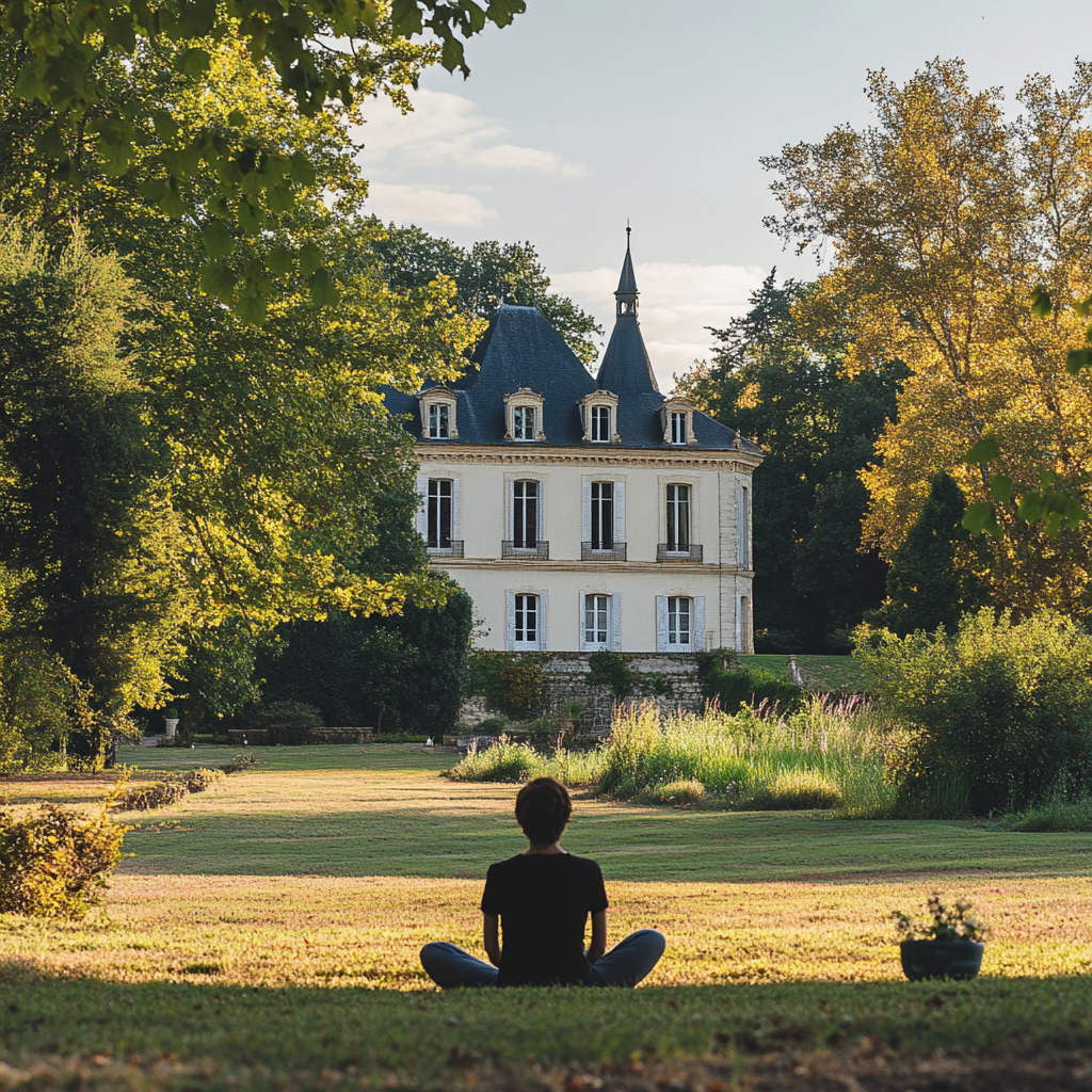 Serene Château Clément Termes Meditation Garden Stress Relief