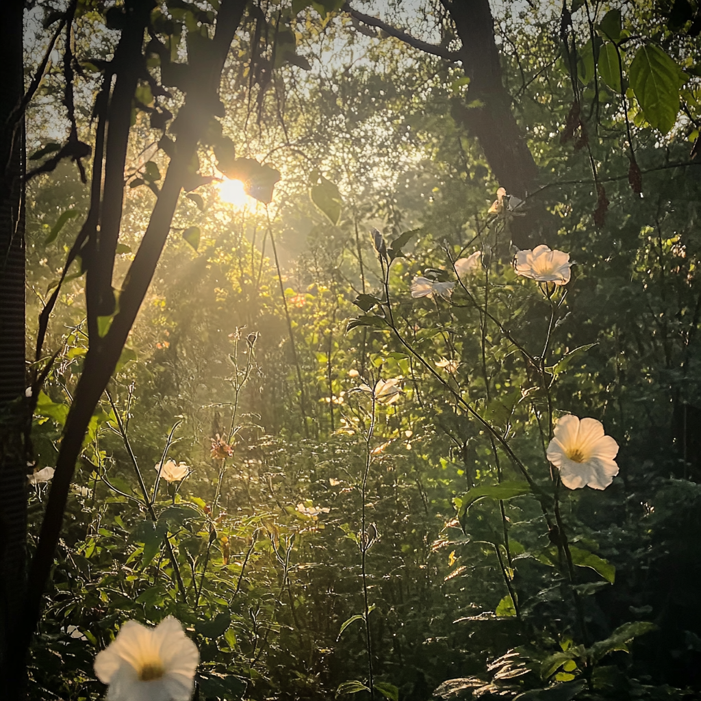 Serene Sunday morning garden: iPhone 15 Pro capture