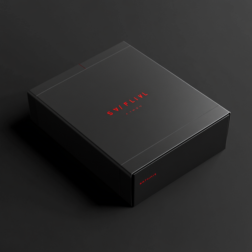 Seven Films elegant black box with red logo.