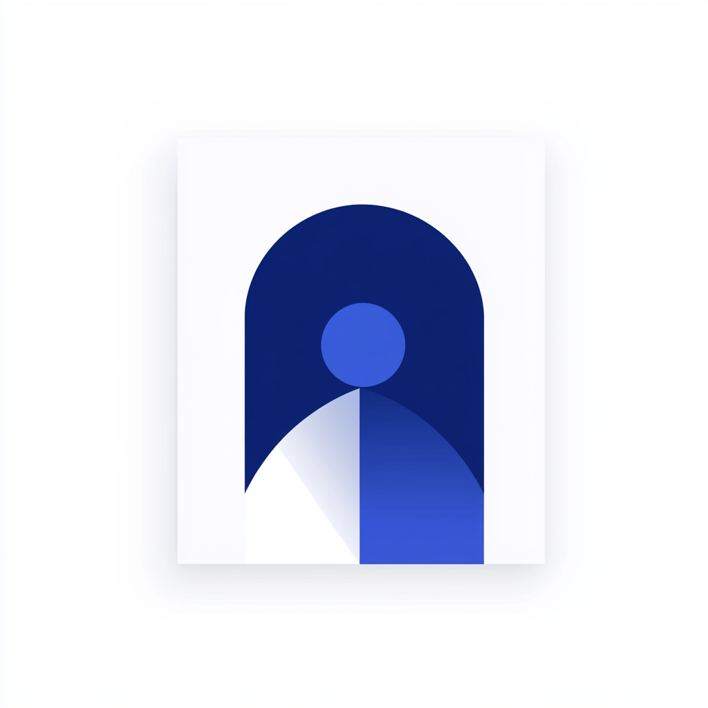 Simple, modern flat art icon for employee apps.