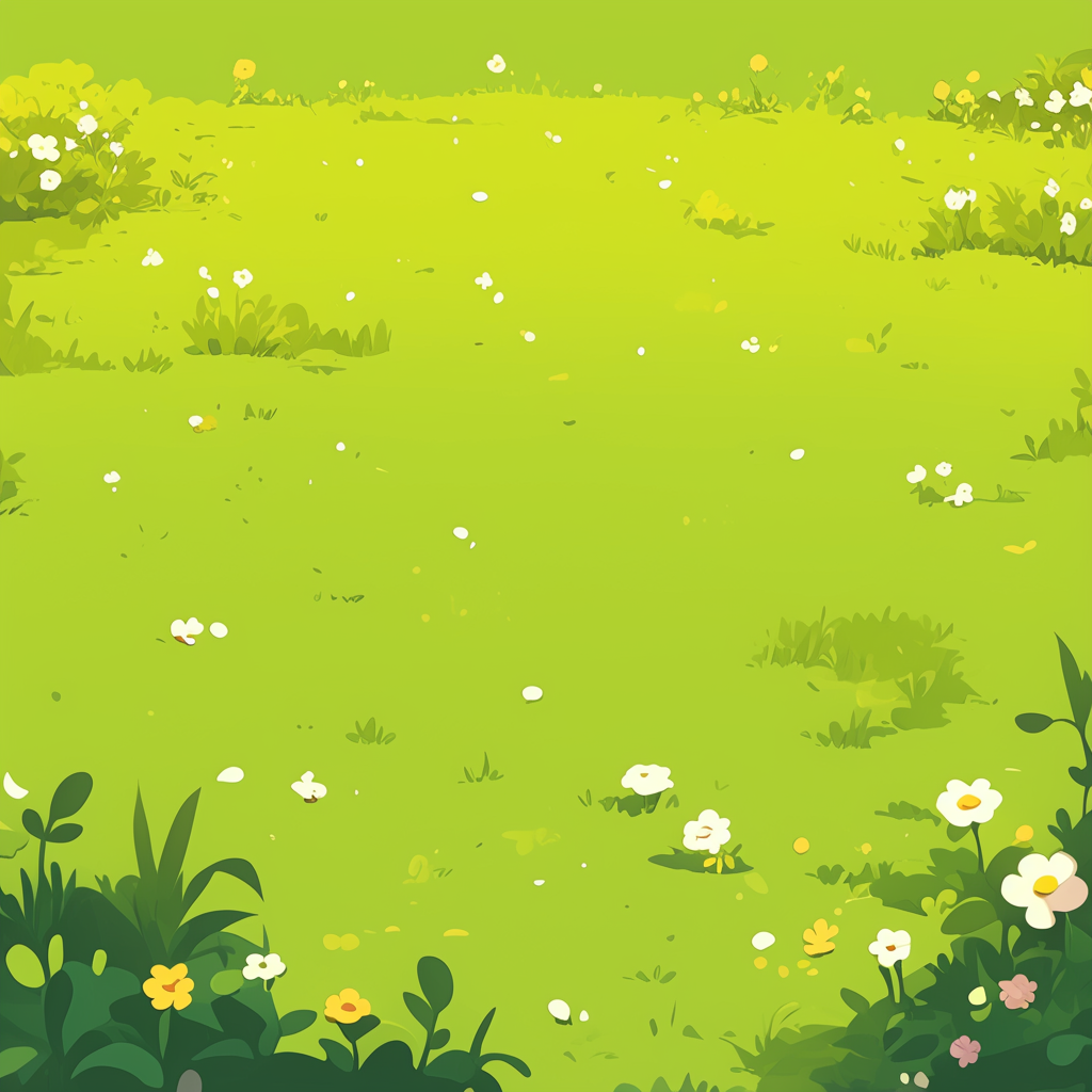 Simple 2D game background of green grass field