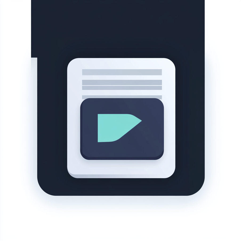 Simple News Icon in Dark Blue