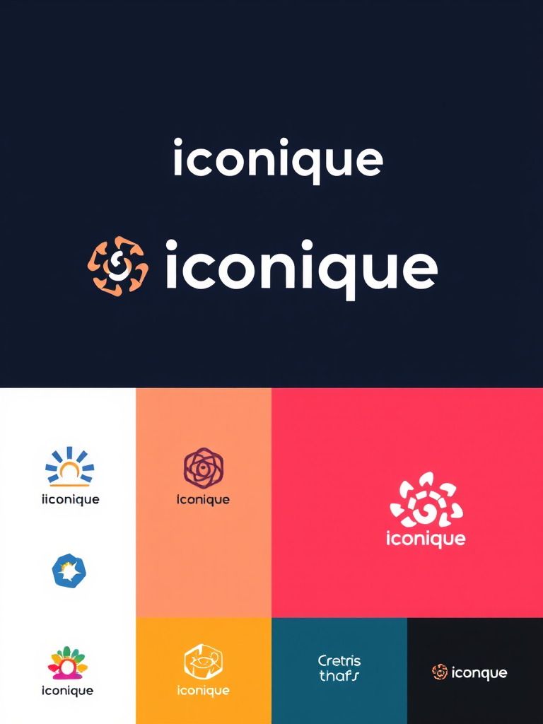 Simple Website Logo for Logo Business - Iconique