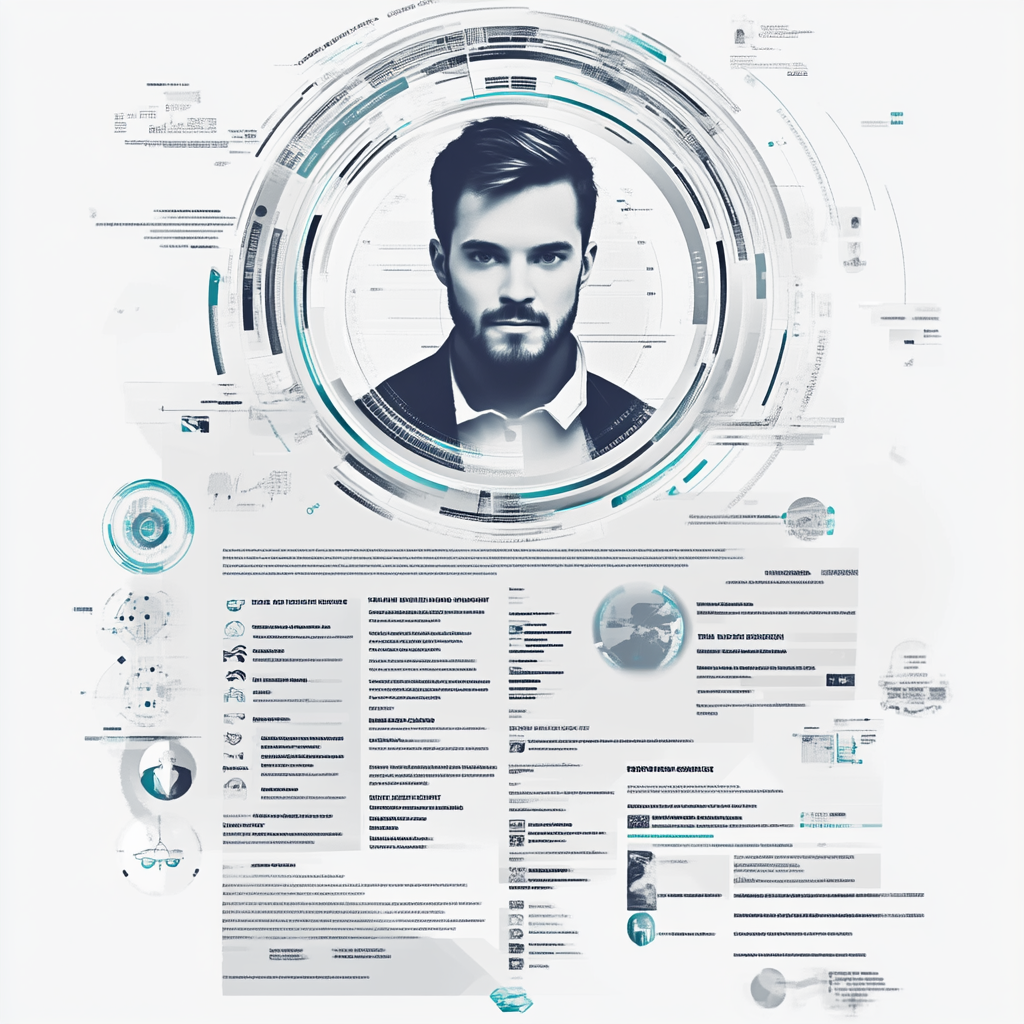 Software Engineer's Resume Highlighted in Digital Art