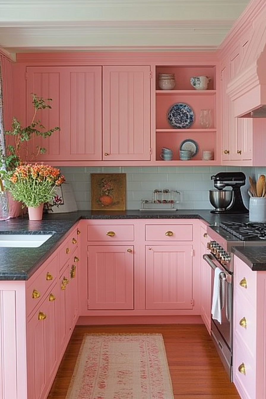 Sophisticated Salmon Serenity Kitchen: Tranquil Haven