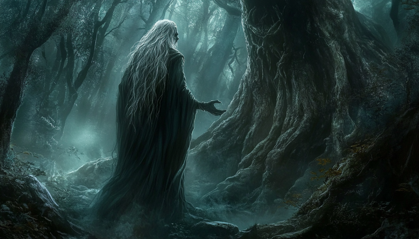 Sorcerer with Silver Hair Longing for Princess's Love