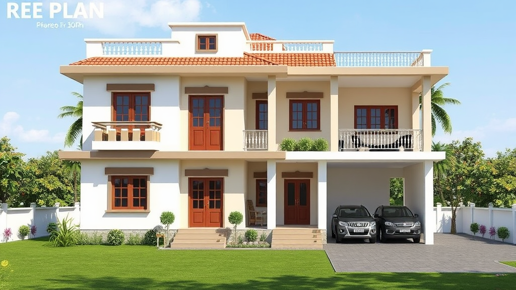 South-Facing Two-Story House with 8 Bedrooms