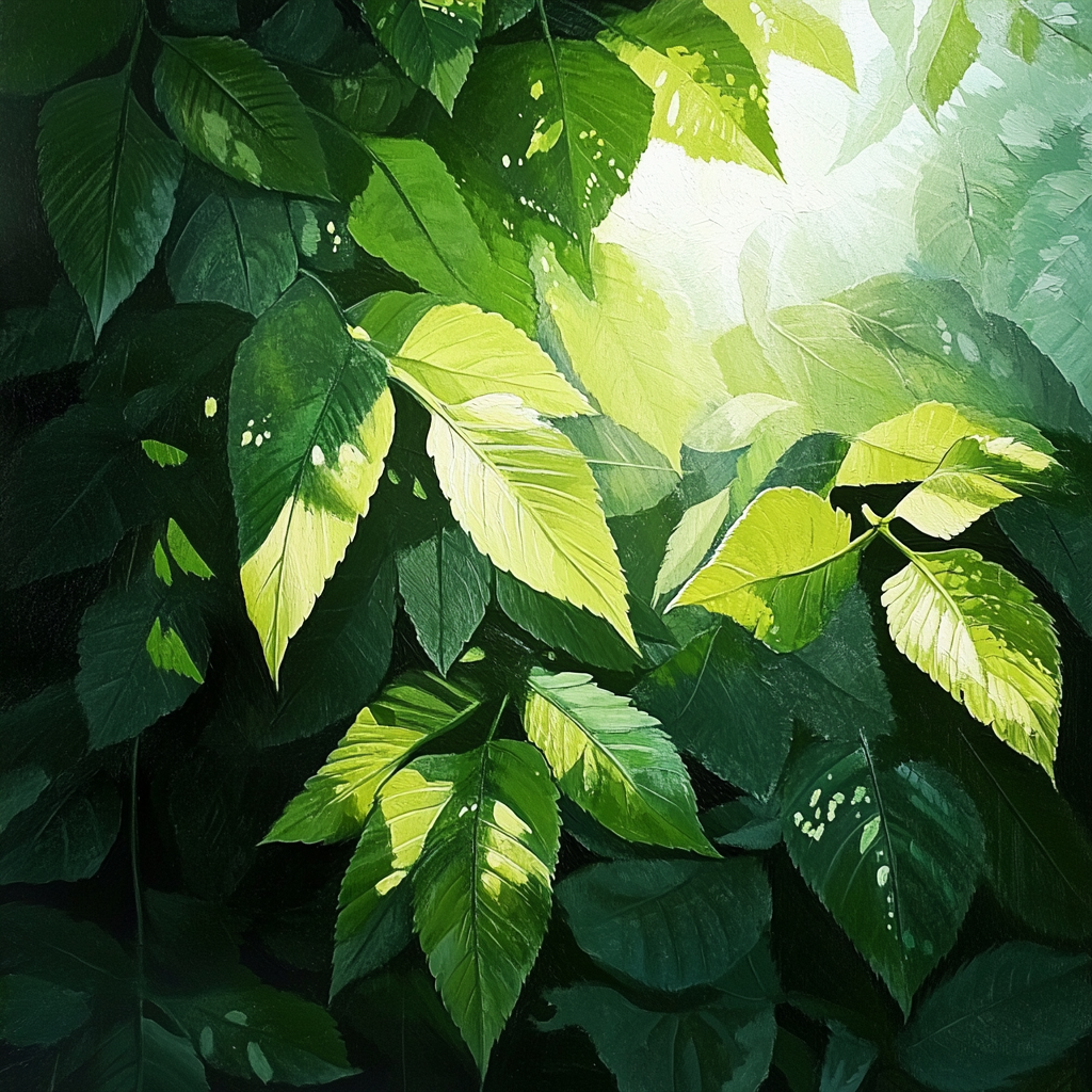 Lush Green Leaves