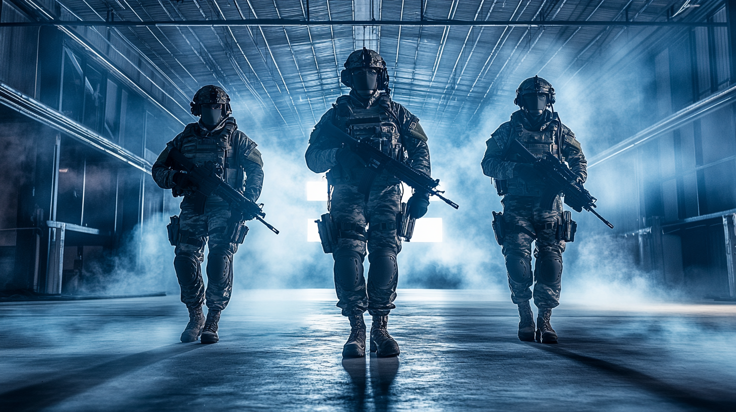 Special Forces Soldiers in Future Hangar