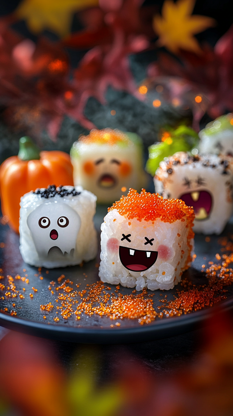 Spooky Halloween Sushi Platter: A Fun Feast