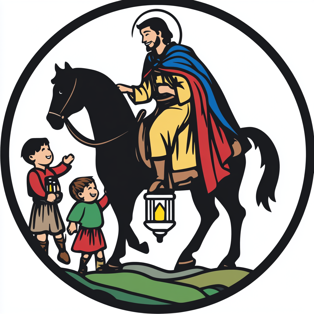 St. Martin on Horse with Children Lantern Walk_ICON 