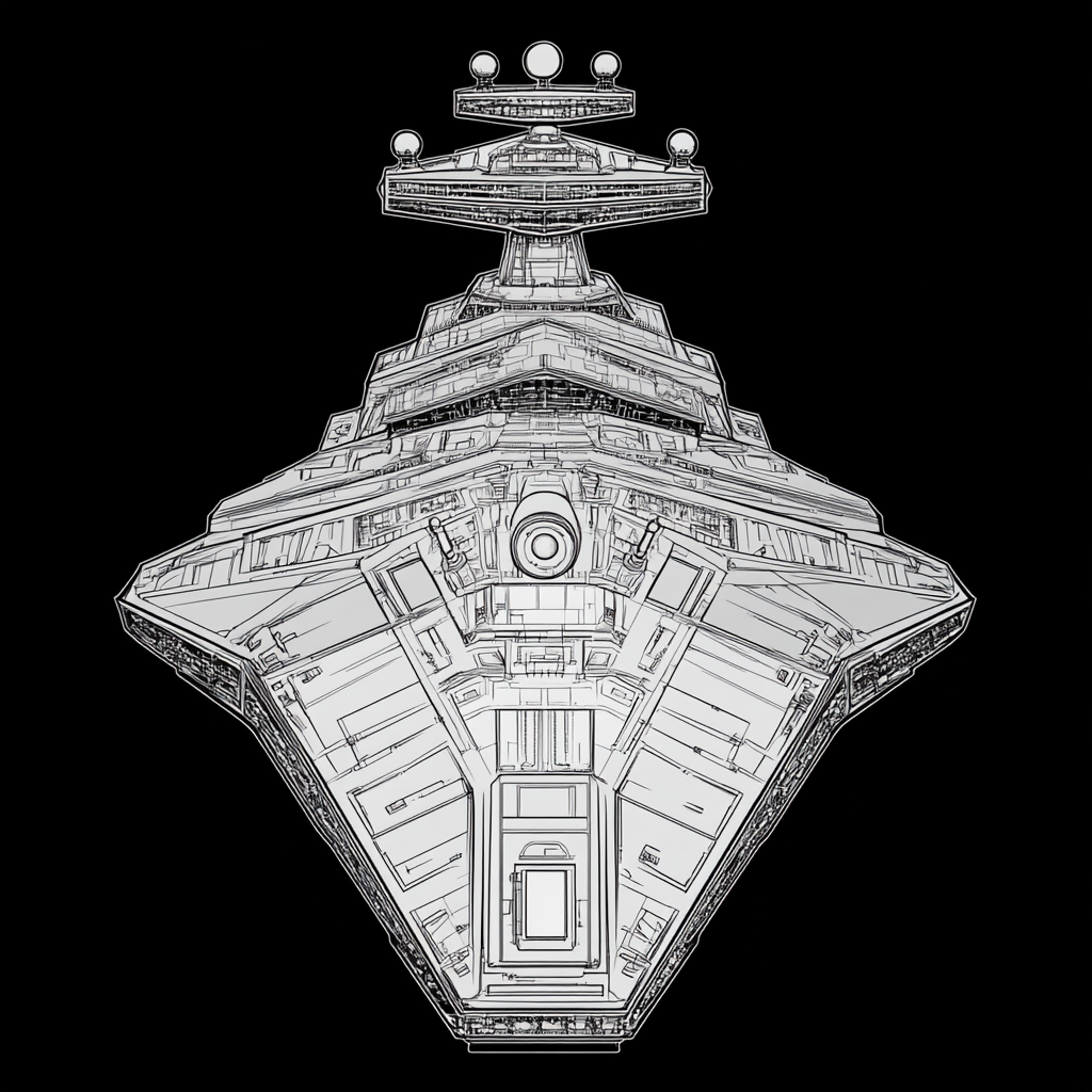 Star Wars Imperial Star Destroyer Vector Artwork