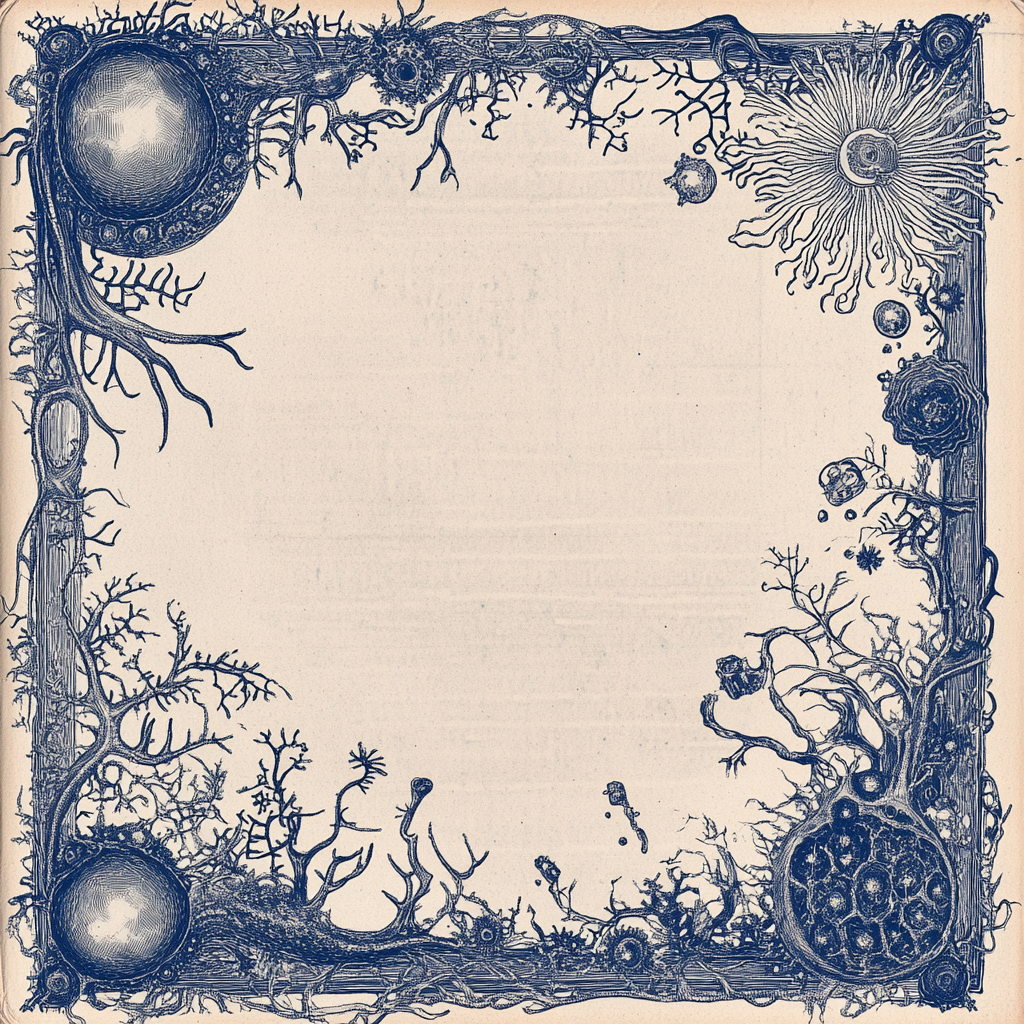 Sterile processing book themed border with water motifs.