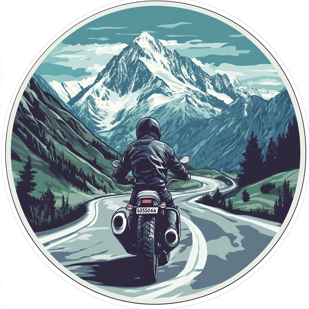 Sticker: Alpine Adventure on Grossglockner Mountain Road