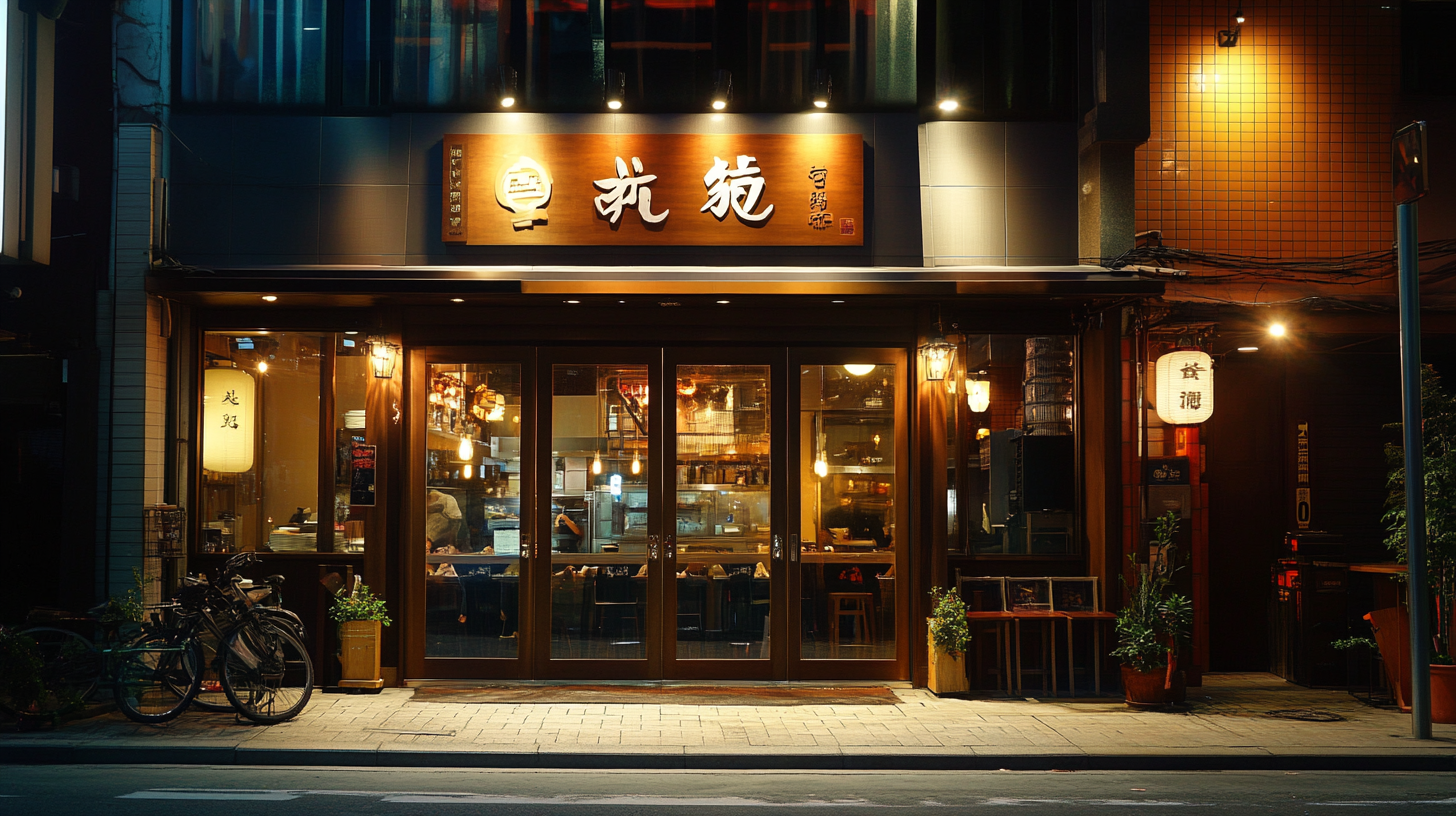 Stylish Taiwanese restaurant with street-facing location