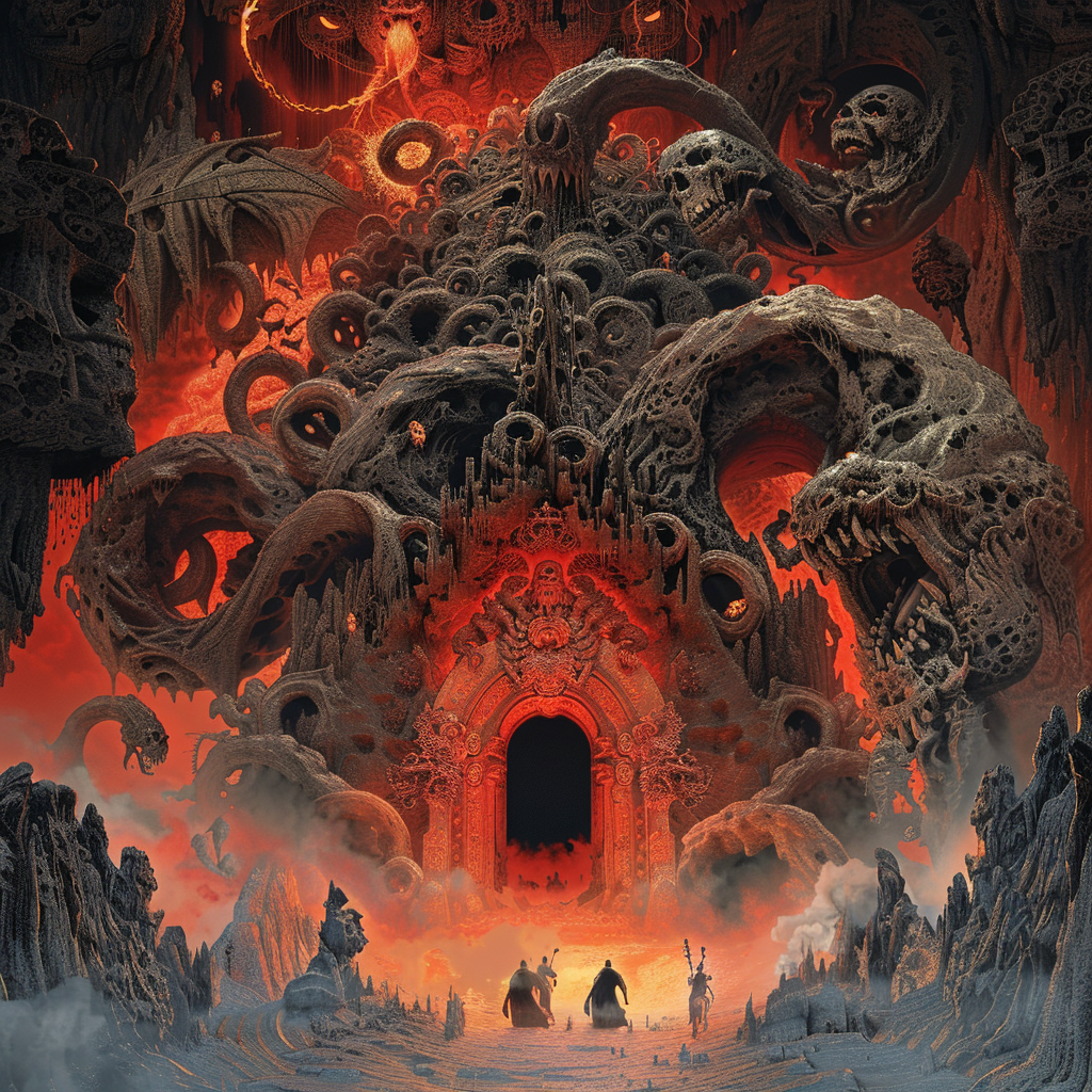 Surreal Chinese Ghosts Artwork: The Door to Hell