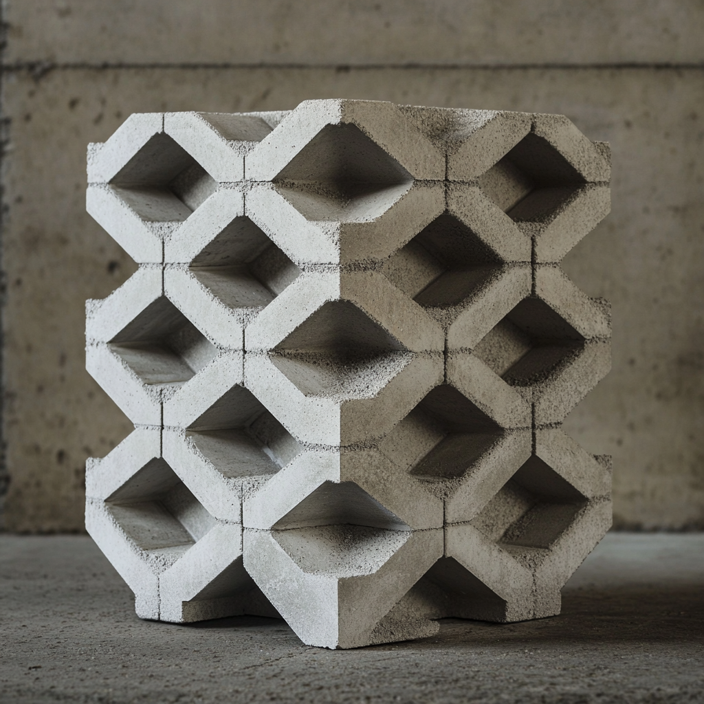 Sustainable Zig Zag Pattern Concrete Breeze Block Design