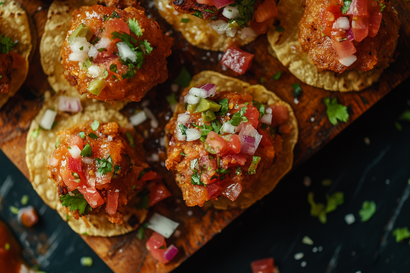 Taco Bites Tempting Close-up Shot Nikon Z7 Centered