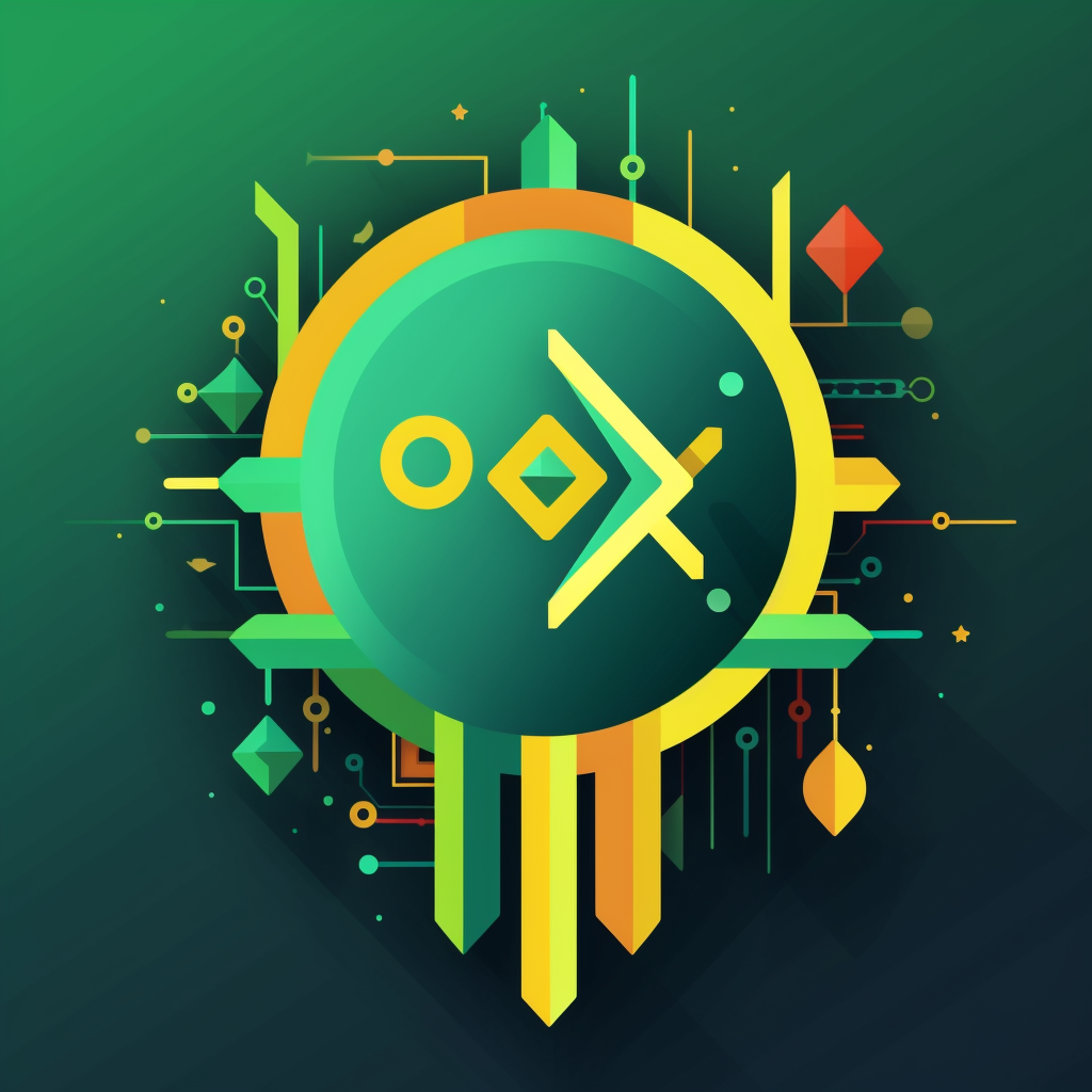 The 0xBot Logo with Vibrant Colors