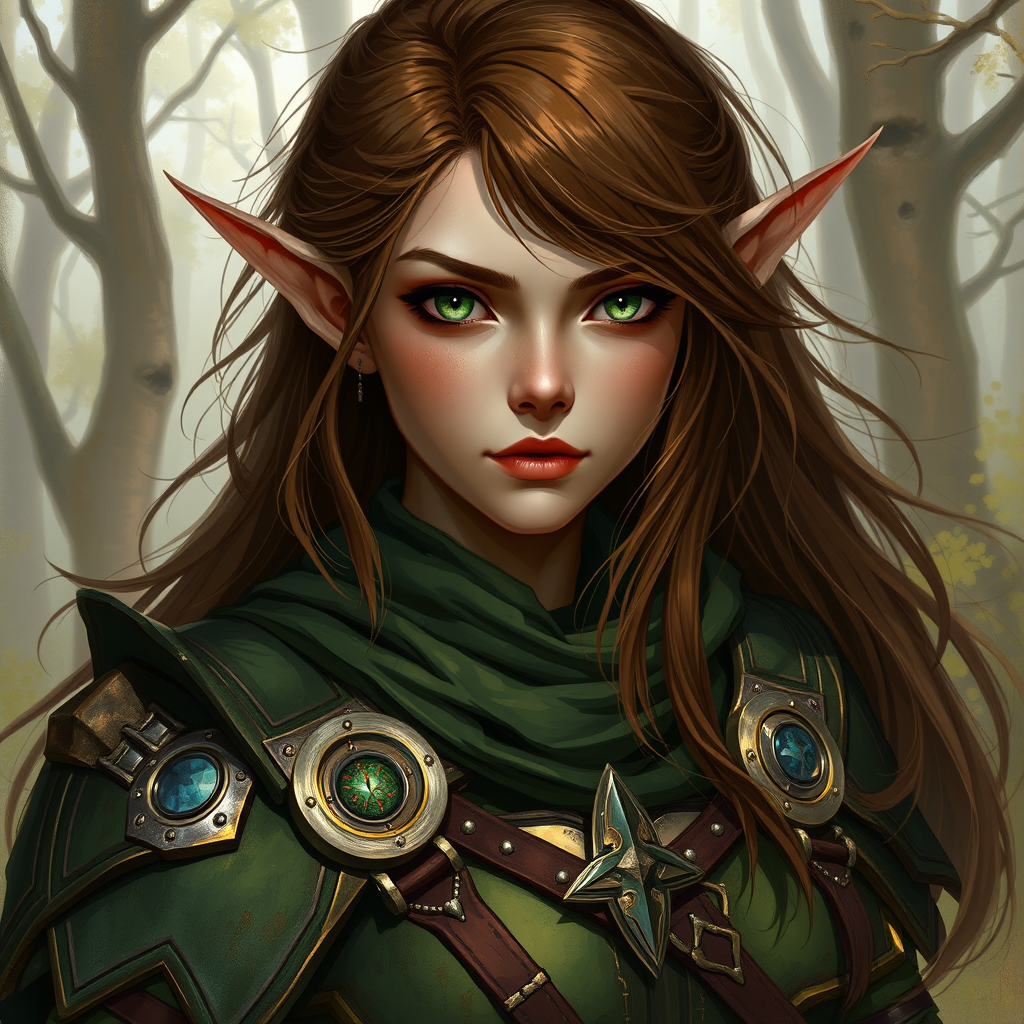 The Battle-Scarred Elf Cleric in Apocalyptic Forest