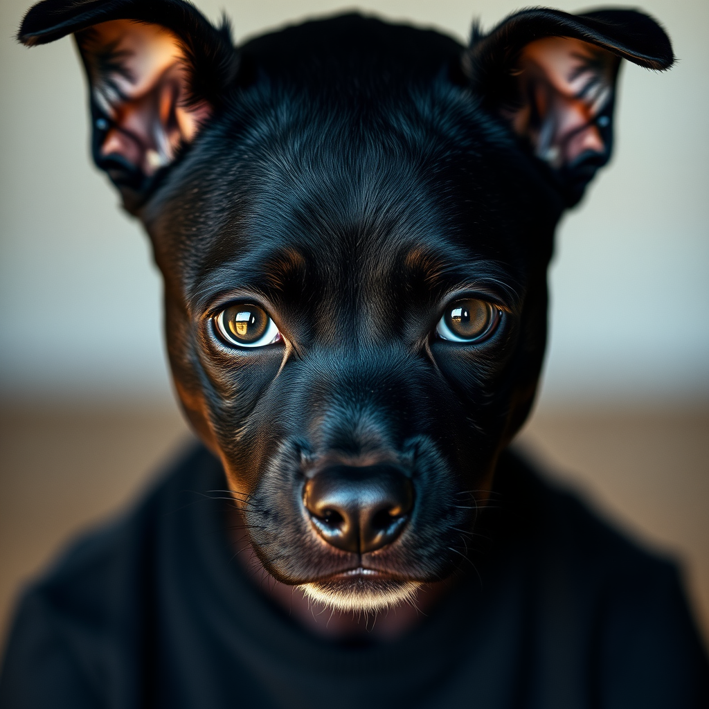 The Bright-Eyed African American Boy with Low Cut Fade
