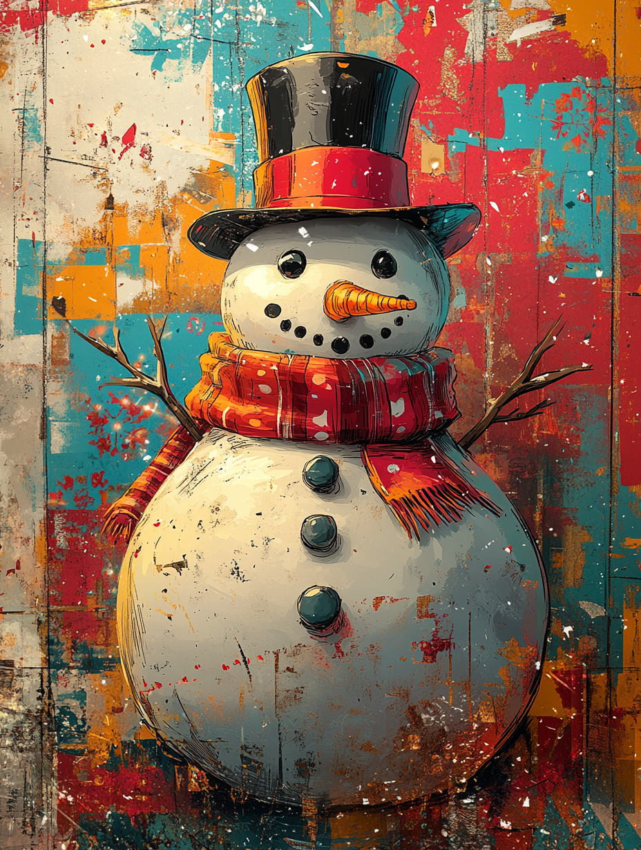 The Cheerful Snowman in 1960s Pop Art