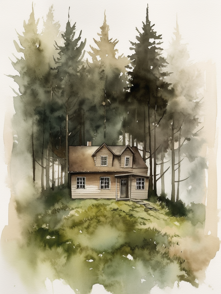 The Cozy Wooden House in the Forest