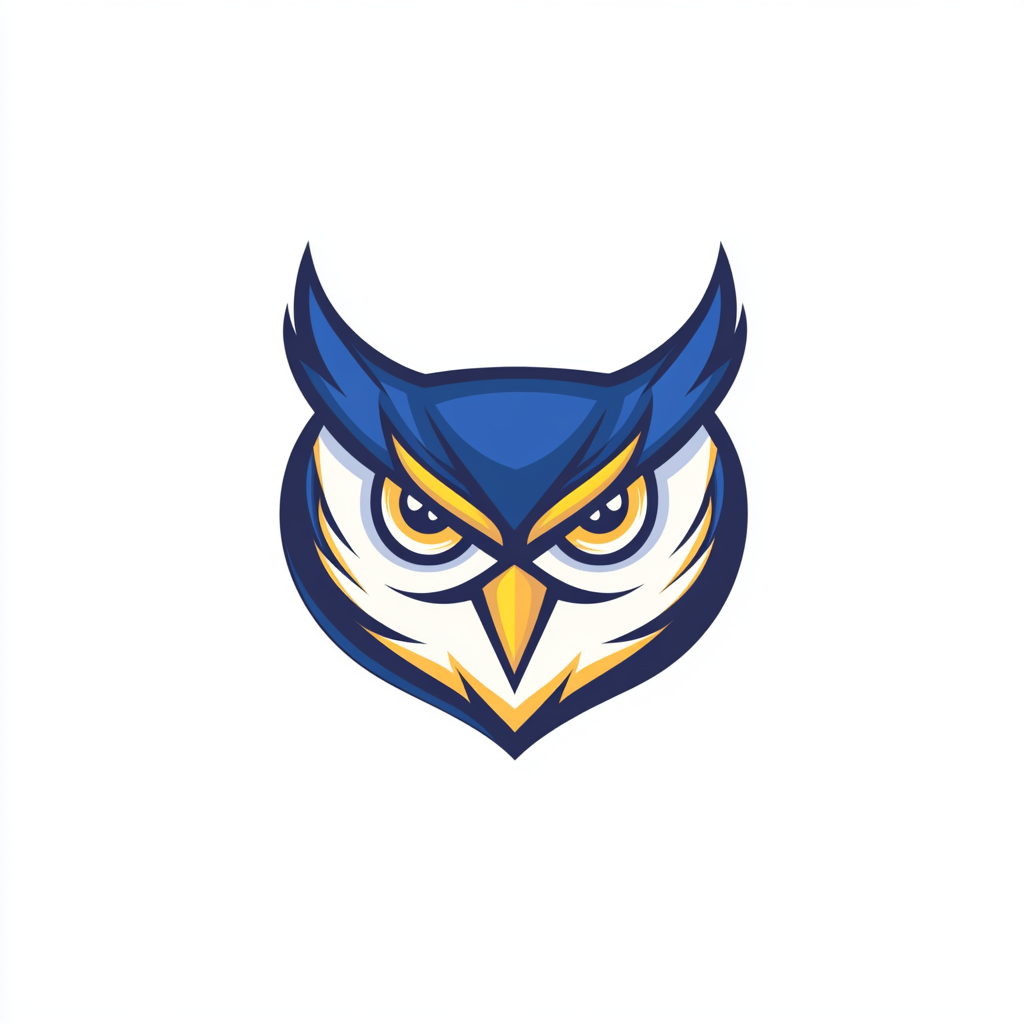 The Evil Owl Logo in Vector Style