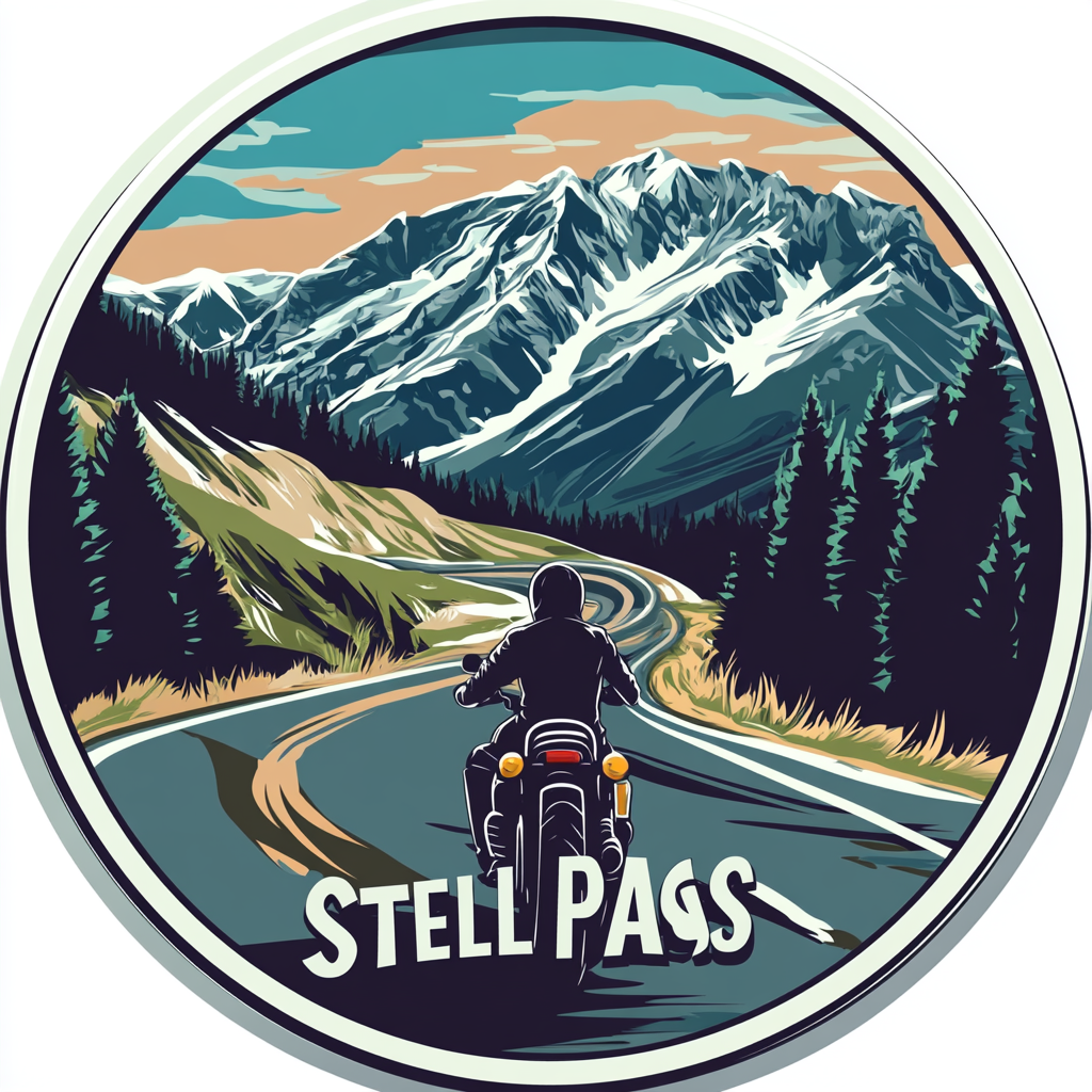 The Exciting Stelvio Pass Sticker For Bikers