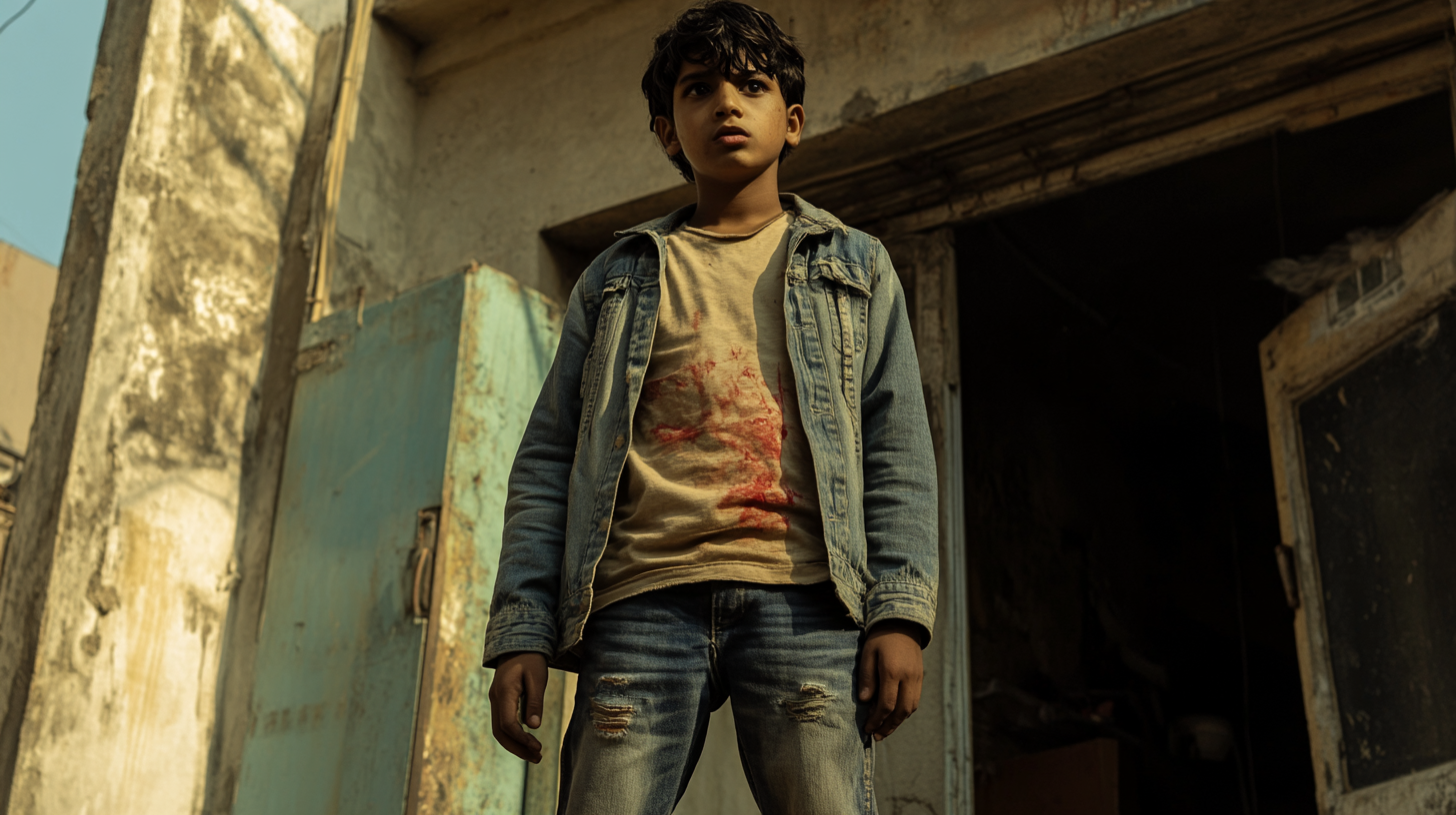 The Fearful South Indian Boy in Chase