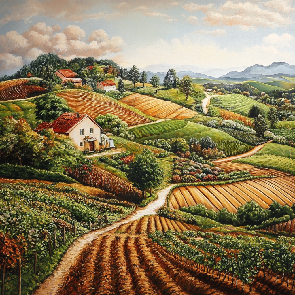 The Fertile Soil Farm: A Yin Earth Painting