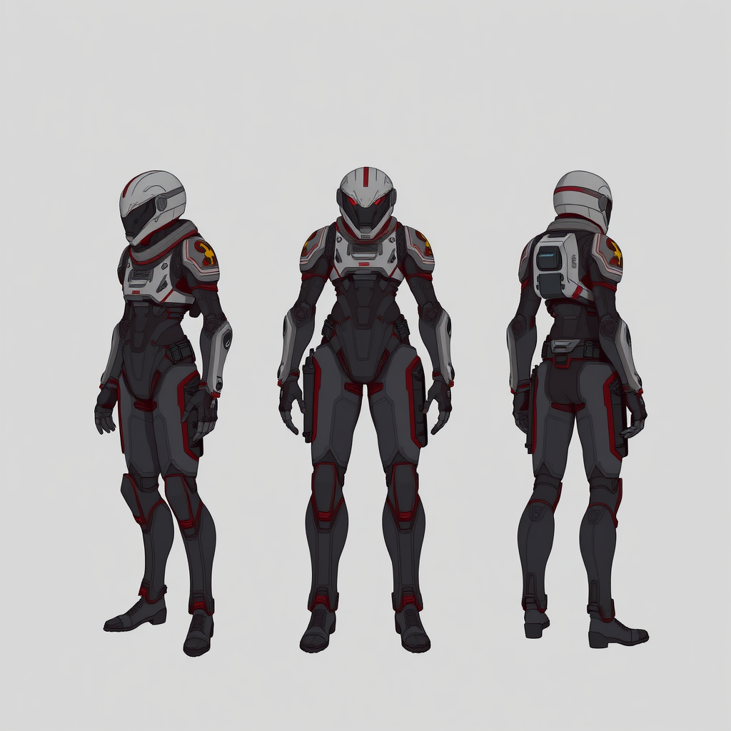 The Four-Armed Sci-Fi Character from Multiple Angles