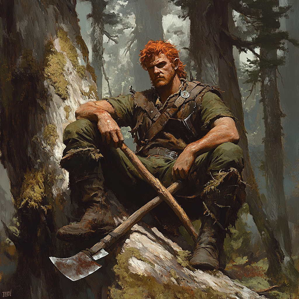 The Friendly Woodsman with a Red Hair