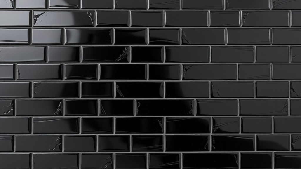 The Glossy Black Tile Wall