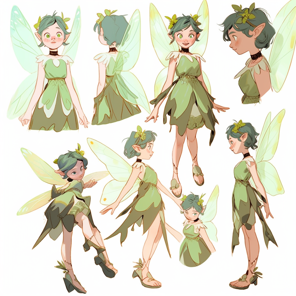 The Green Fairy and Tinkerbell Character Sheet